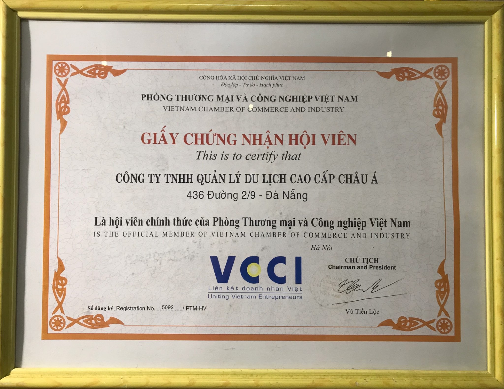 giay chung nhan ATM ASIA
