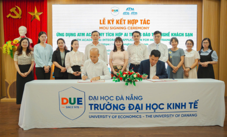ATM Academy hợp tác với Trường Đại học Kinh tế – Đại học Đà Nẵng triển khai đào tạo nghề khách sạn tích hợp AI và tài trợ miễn phí 4 khóa học đến 30/03/2026.